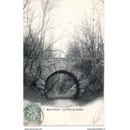 92 - Saint-Cloud - Le Pont du Diable - Dos non Divisé