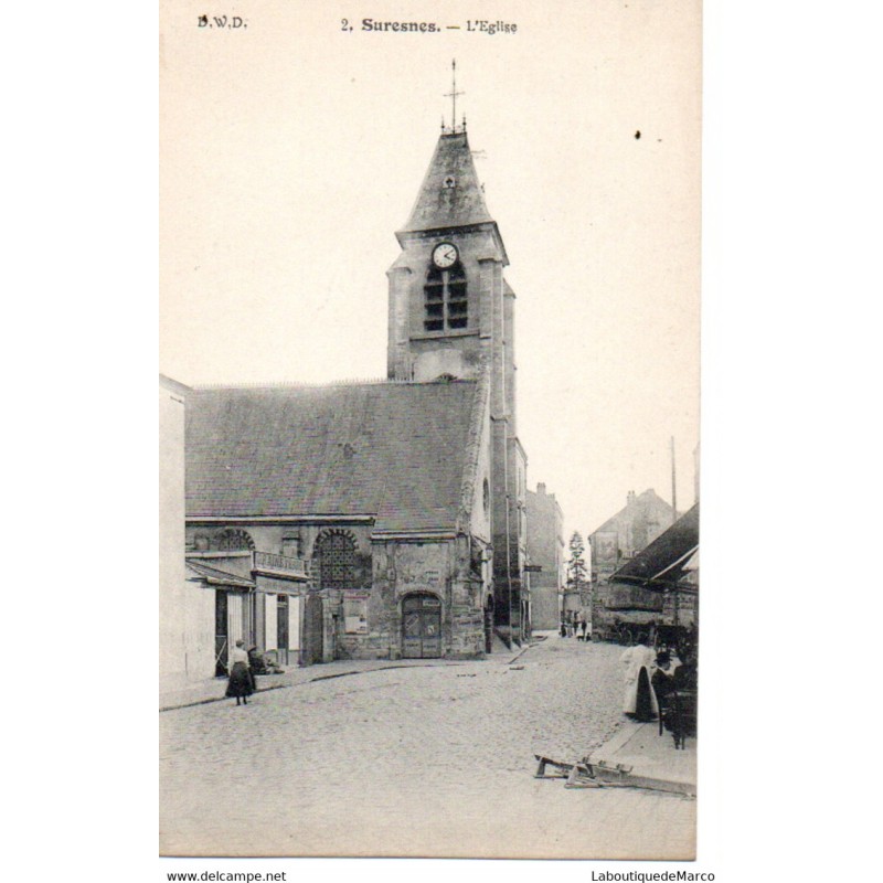 92 - Suresnes - L'Eglise - Dos Divisé