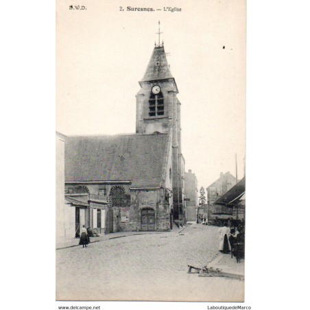 92 - Suresnes - L'Eglise - Dos Divisé