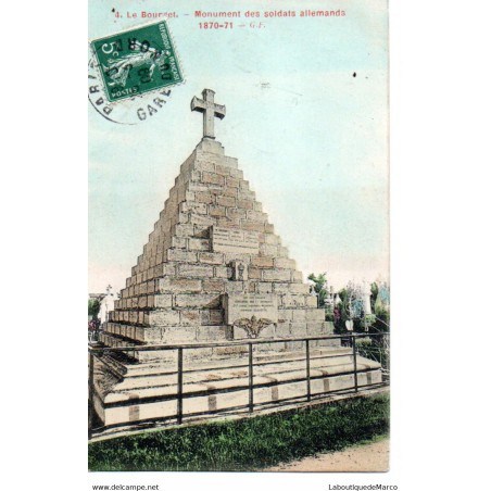 93 - Le Bourget - Monument des soldats allemands - Dos Divisé