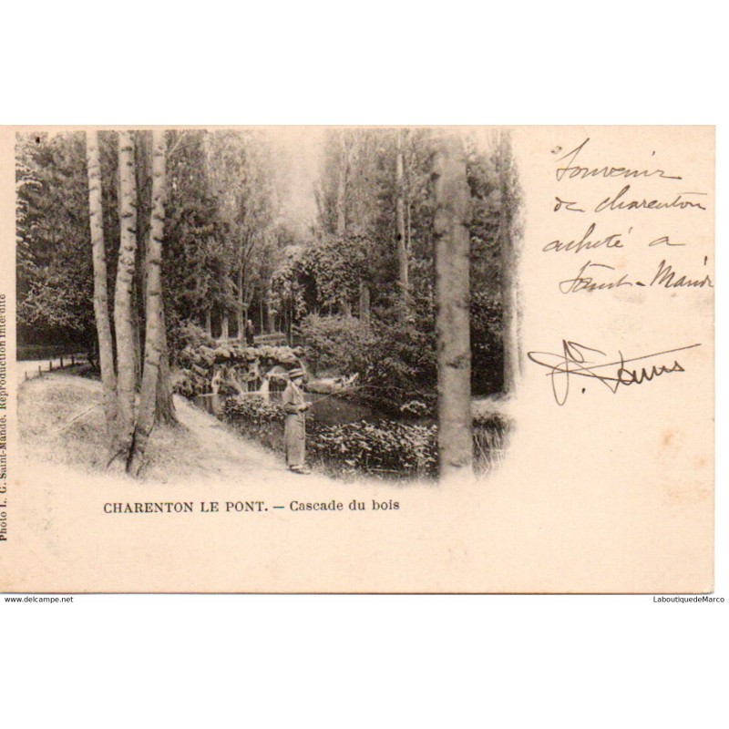 94 - Charenton - Le Pont - La Cascade du Bois - Dos non Divisé