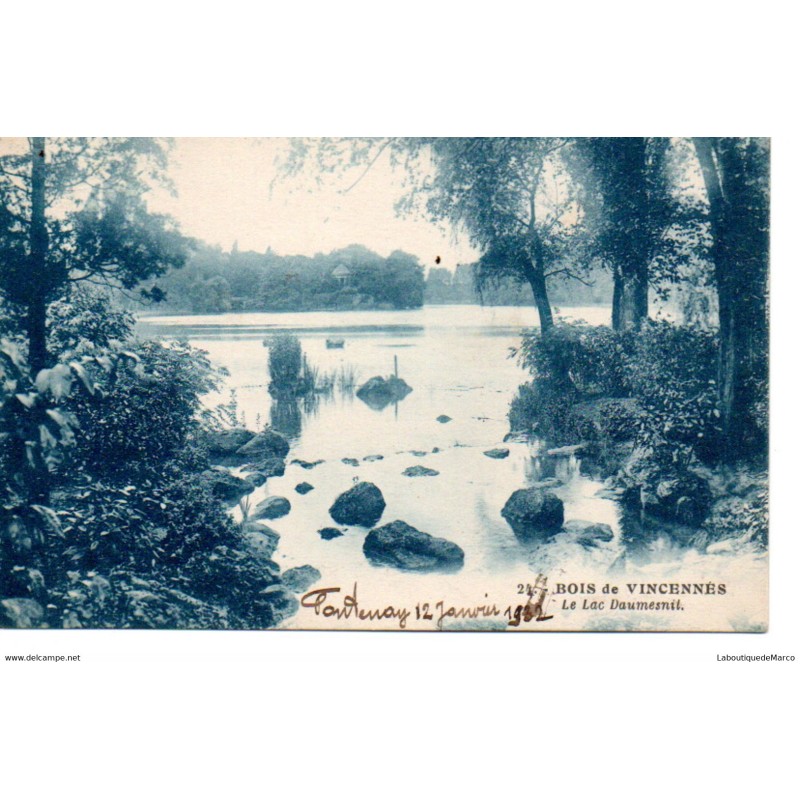 94 - Vincennes - Le Bois - Le Lac Daumesnil - Dos Divisé