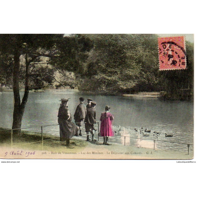 94 - Vincennes - Le Bois - Lac des Minimes - Dos Divisé