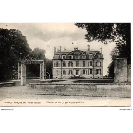 95 - Guiry-en-Vexin - Le Château - Dos Divisé