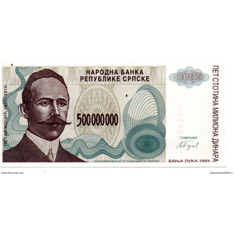 Bosnie - Pk N° 155 - 500 Millions Dinara