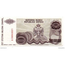 Bosnie - Pk N° 155 - 500 Millions Dinara