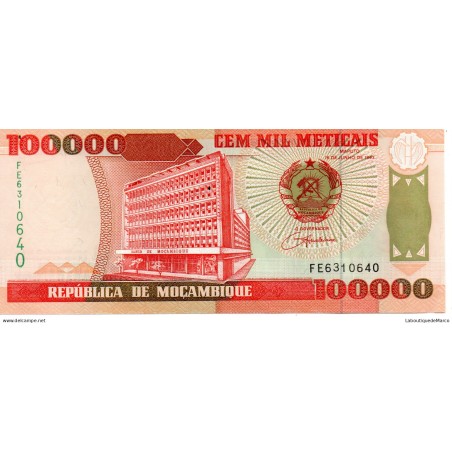 Mozambique - Pk N° 139 - 100 000 Meticais