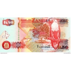 Zambie - Pk N° 37b - 50 Kwacha
