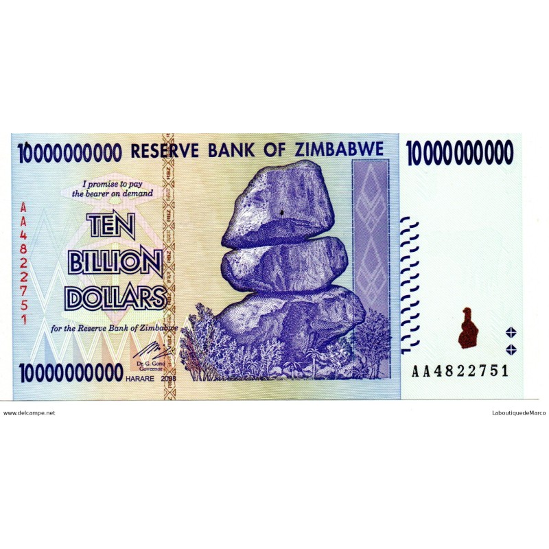 Zimbabwe - Pk N° 85 - 10 Milliards Dollar