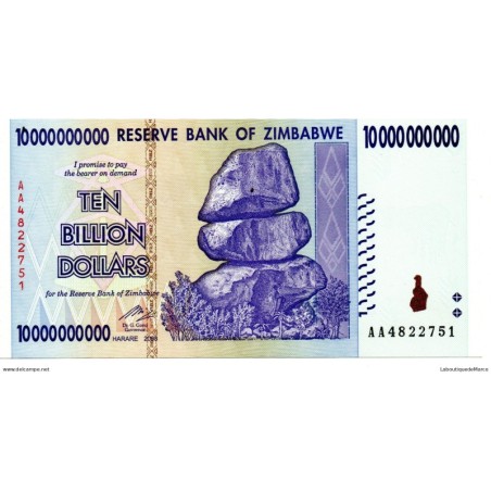 Zimbabwe - Pk N° 85 - 10 Milliards Dollar