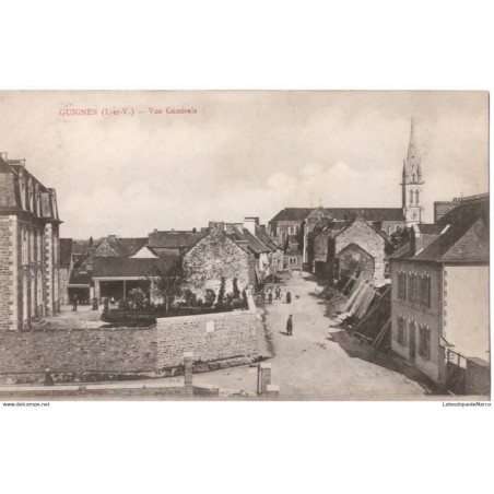35 - GUIGNEN - Vue Générale - Dos Divisé