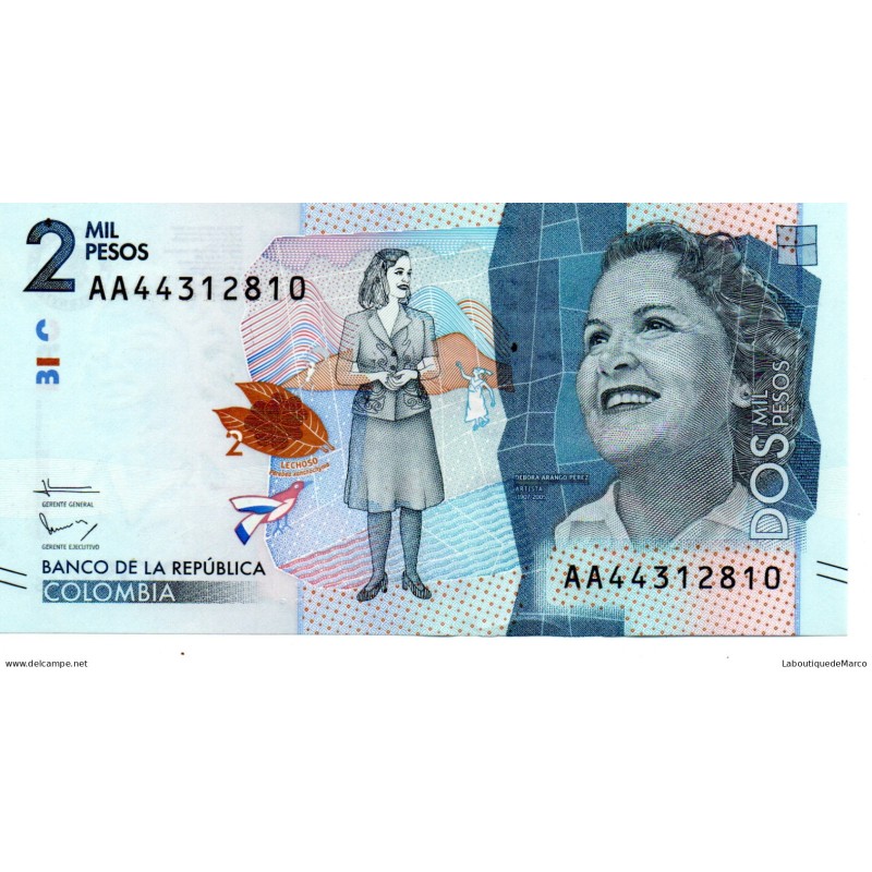 Colombie - Pk N° 458 - 2 000 Pesos