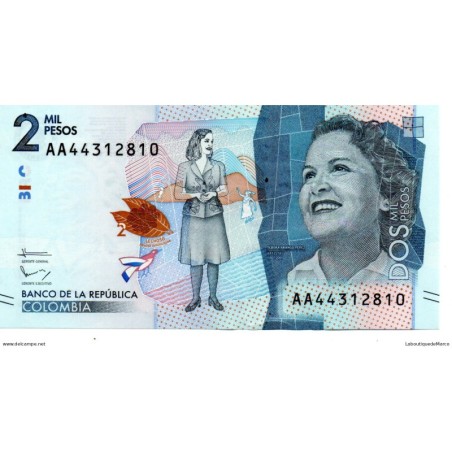 Colombie - Pk N° 458 - 2 000 Pesos