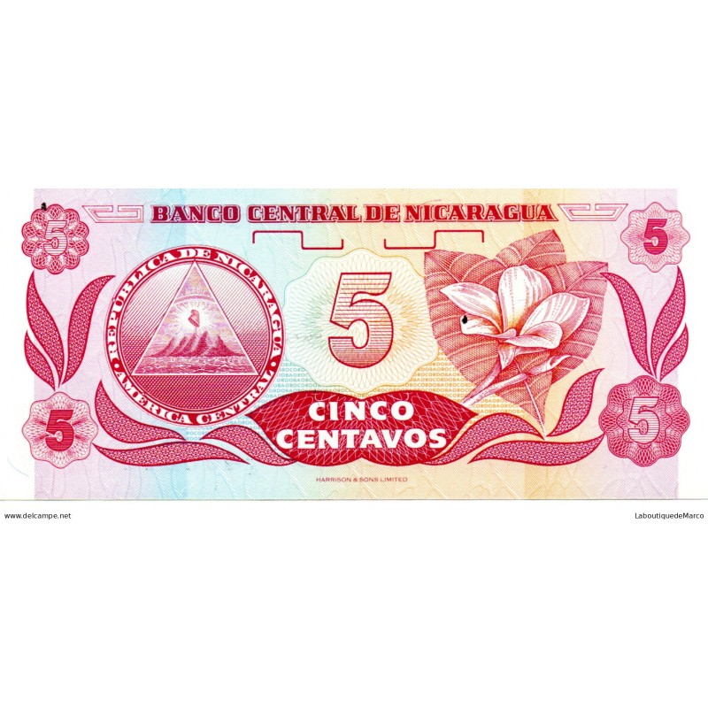 Nicaragua - Pk N° 168 - 5 Centavos