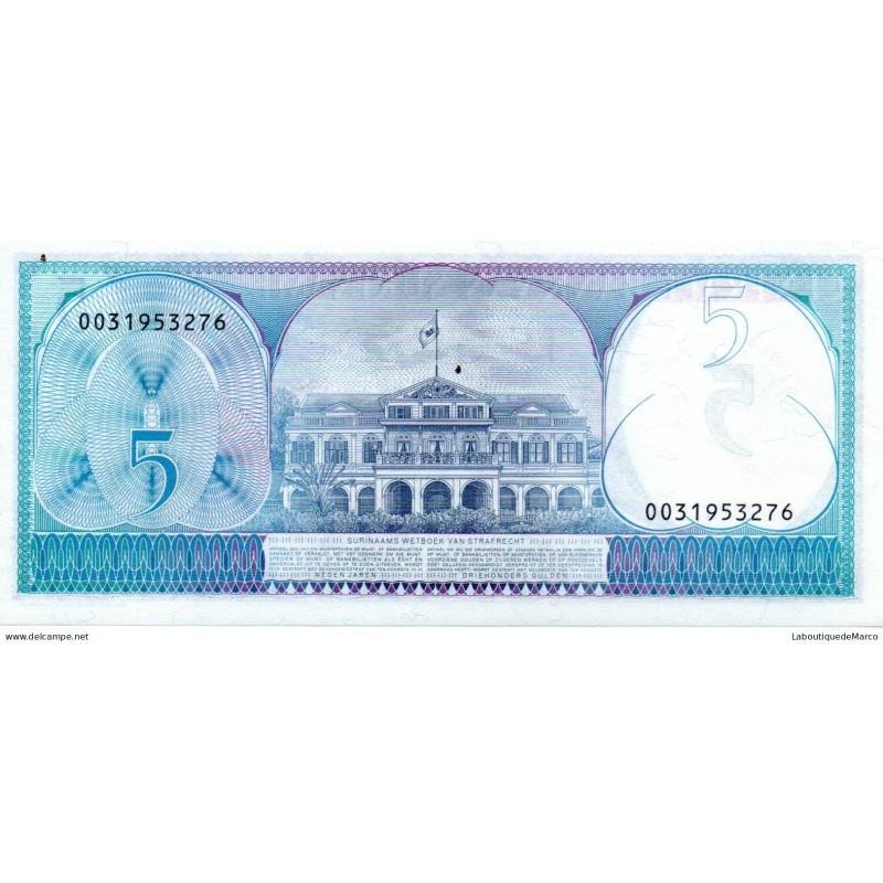 Surinam - Pk N° 136 - 5 Gulden