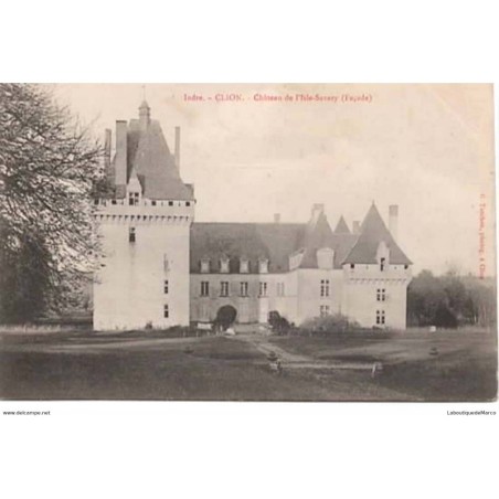 36 - Indre - CLION - Château de l'Isle-Savary - Dos Divisé