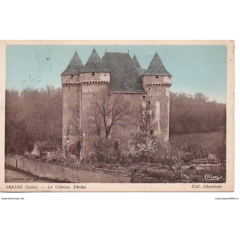 36 - SARZAY (Indre) - Le Château Féodal - Dos Divisé