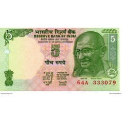 Inde - Pk N° 88A - 5 Rupees