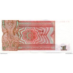 Myanmar - Pk N° 67 - 1 Kyats