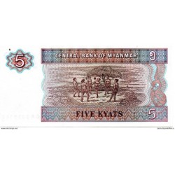 Myanmar - Pk N° 70 - 5 Kyats