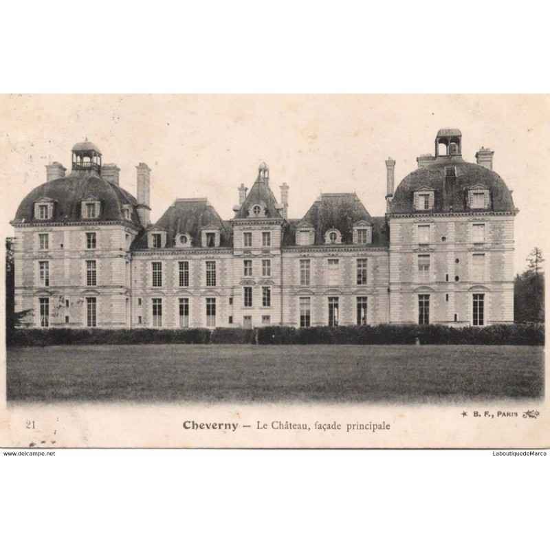 37 - Cheverny - Le Château, façade principale - Dos Divisé