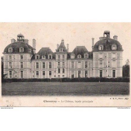 37 - Cheverny - Le Château, façade principale - Dos Divisé