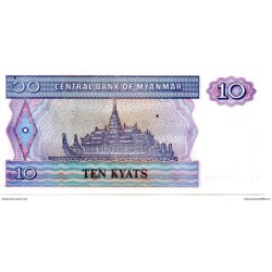 Myanmar - Pk N° 71 - 10 Kyats