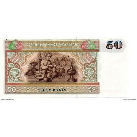 Myanmar - Pk N° 73 - 50 Kyats