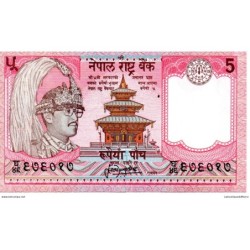 Népal - Pk N° 30 - 5 Rupees