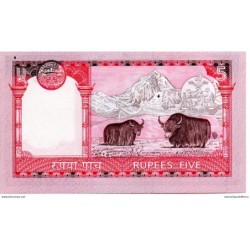 Népal - Pk N° 53 - 5 Rupees