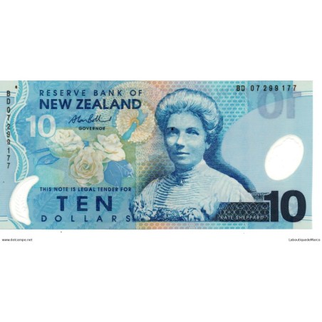 Nouvelle-Zélande - Pk N°186 - 10 Dollars