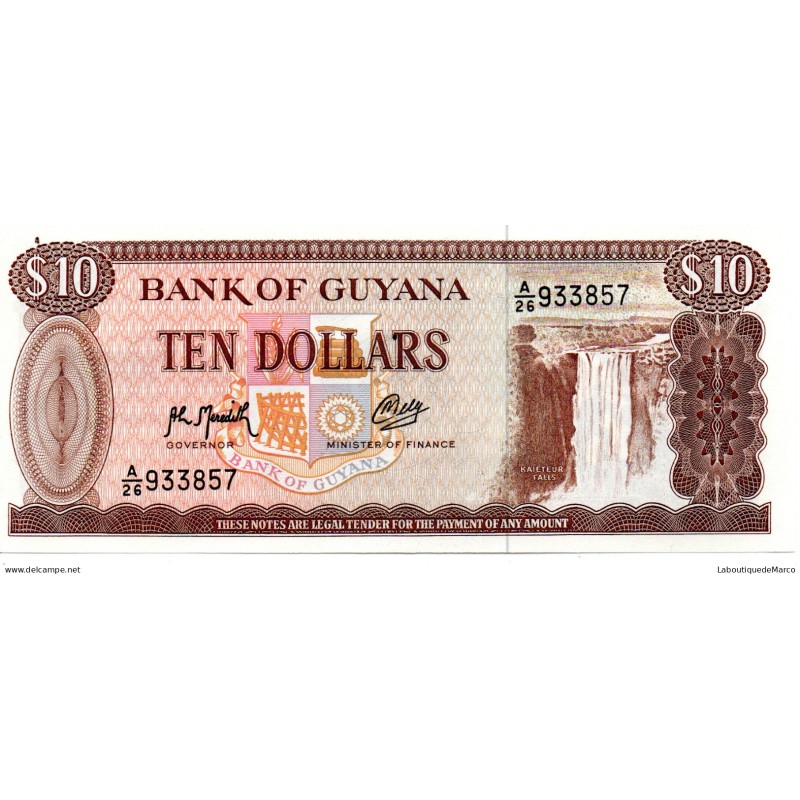 Guyana - Pk N° 23 - 10 Dollars
