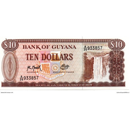 Guyana - Pk N° 23 - 10 Dollars