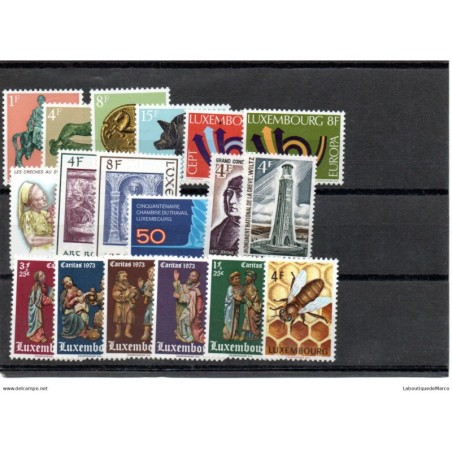 Luxembourg 1973 Année complète en neufs