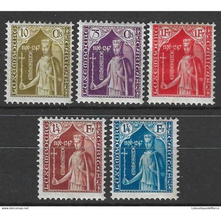 Luxembourg Yvert et Tellier 239/243 Neuf avec charnière