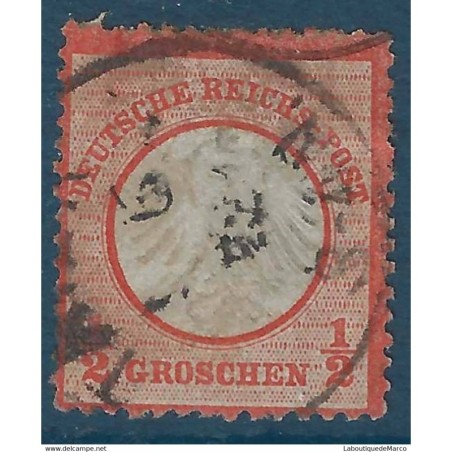 Allemagne Yvert No 3 Oblitere Aigle et petit ecusson