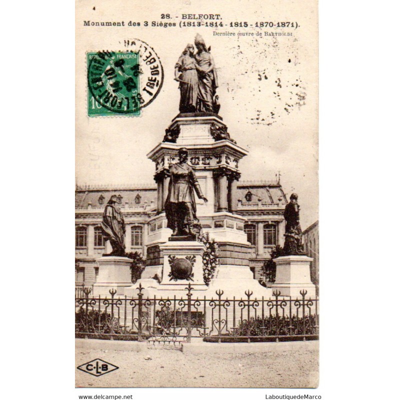 90 - Belfort - Monument des 3 Sièges - Dos Divisé