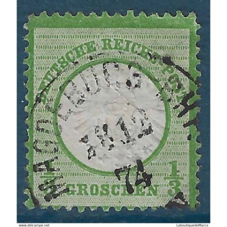 Allemagne Yvert No 14 Oblitere Aigle et gros ecusson