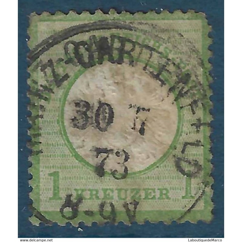 Allemagne Yvert No 20 Oblitere Aigle et gros ecusson