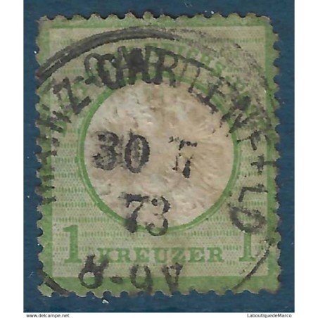 Allemagne Yvert No 20 Oblitere Aigle et gros ecusson