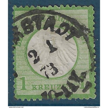 Allemagne Yvert No 7 Oblitere Aigle et petit ecusson