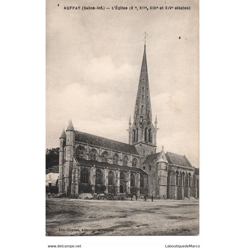 76 - Auffay - L'Eglise - Dos Divisé