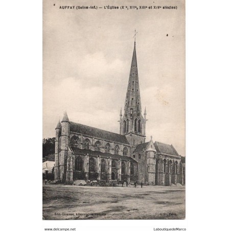 76 - Auffay - L'Eglise - Dos Divisé