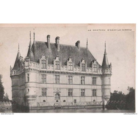 37 - Le Château d'Azay-le-Rideau - Dos Divisé
