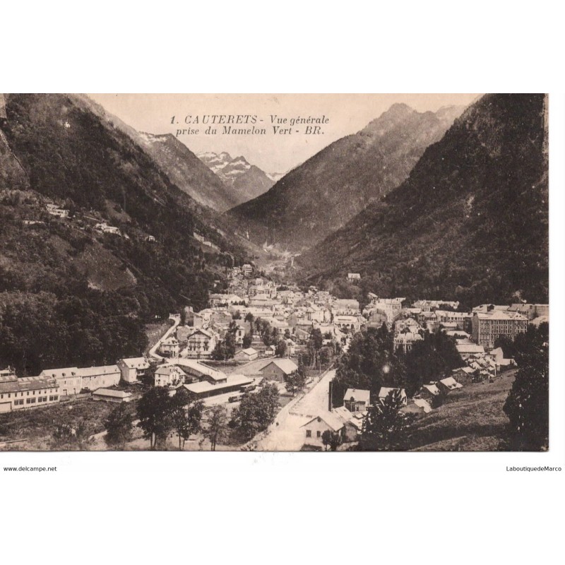 65 - Cauterets - Vue Générale prise du Mamelon Vert - Dos Divisé