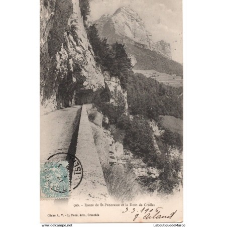 38 - Route de St-Pancrasse et la Dent de Crolles - Dos non Divisé