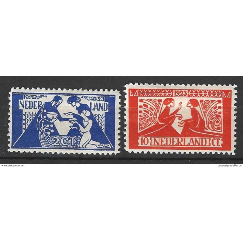 Pays-Bas Yvert et Tellier 131/132 Neuf avec charnière