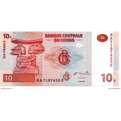 Congo - Pk N° 93 - 10 Francs