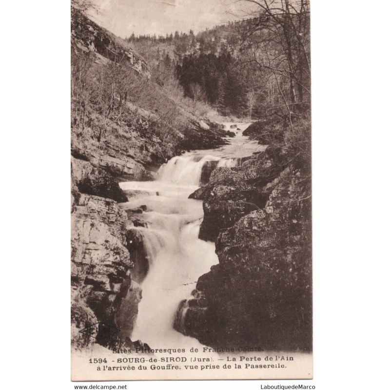 39 - Bourg-de-Sirod - La Perte de l'Ain à l'arrivée du Gouffre - Dos Divisé