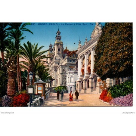 Monaco - Monte Carlo - Le Casino ( Côté Sud ) - Dos Divisé
